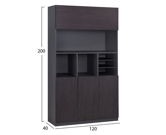 ΒΙΒΛΙΟΘΗΚΗ ΓΡΑΦΕΙΟΥ ΕΠΑΓΓΕΛΜΑΤΙΚΗ ROSEWOOD HM2088 120Χ40Χ200Υ εκ. - ΒΙΒΛΙΟΘΗΚΕΣ στο Milonadakis.gr