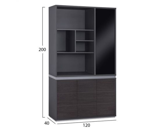 ΒΙΒΛΙΟΘΗΚΗ ΓΡΑΦΕΙΟΥ ΕΠΑΓΓΕΛΜΑΤΙΚΗ ROSEWOOD HM2091R 120Χ40Χ200Υ εκ. - ΒΙΒΛΙΟΘΗΚΕΣ στο Milonadakis.gr