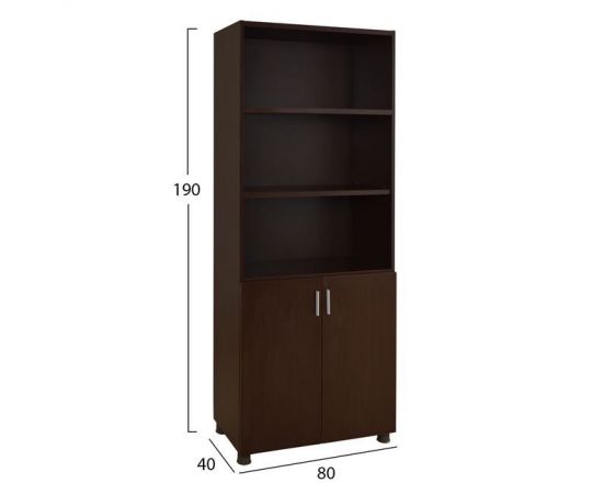 ΒΙΒΛΙΟΘΗΚΗ ΓΡΑΦΕΙΟΥ VANCE ΕΠΑΓΓΕΛΜΑΤΙΚΗ WENGE HM2055.12 80Χ40Χ190Υ εκ. - ΒΙΒΛΙΟΘΗΚΕΣ στο Milonadakis.gr