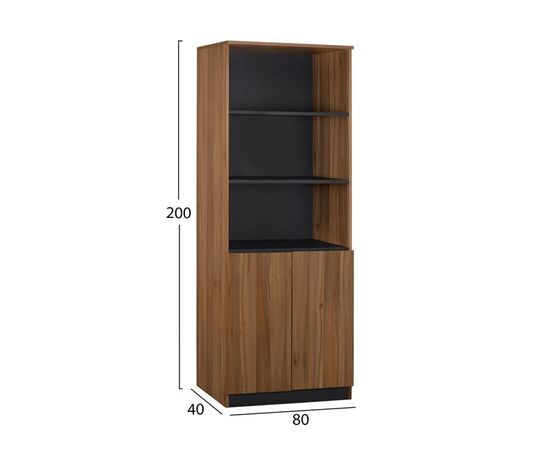 ΕΠΑΓΓΕΛΜΑΤΙΚΗ ΒΙΒΛΙΟΘΗΚΗ ΓΡΑΦΕΙΟΥ SUPREME HM2354 80x40x200Υ εκ. - ΒΙΒΛΙΟΘΗΚΕΣ στο Milonadakis.gr
