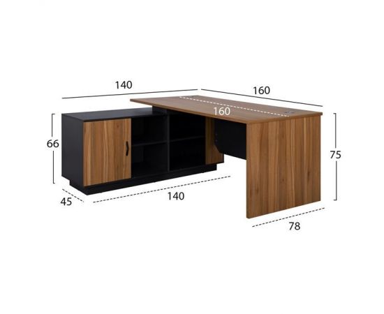 ΕΠΑΓΓΕΛΜΑΤΙΚΟ ΓΡΑΦΕΙΟ SUPREME HM2363 ΓΩΝΙΑ ΑΝΑΣΤΡΕΨΙΜΗ 160x140x75Υ εκ. - ΓΡΑΦΕΙΑ στο Milonadakis.gr