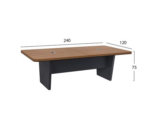 ΕΠΑΓΓΕΛΜΑΤΙΚΟ ΓΡΑΦΕΙΟ ΣΥΝΕΔΡΙΑΣΕΩΝ HM2361 SUPREME HONEY OAK & ΓΚΡΙ 240x120x75Υεκ. - ΓΡΑΦΕΙΑ στο Milonadakis.gr