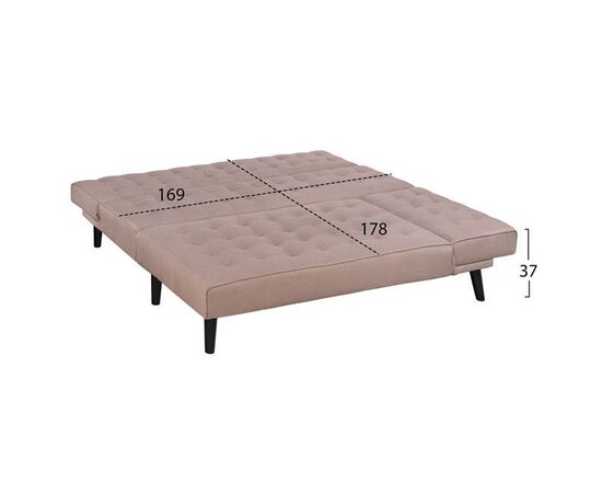 ΚΑΝΑΠΕΣ ΚΡΕΒΑΤΙ ΓΩΝΙΑ ΑΝΑΣΤΡΕΨΙΜΗ ZELDA HM3154.02 ΜΕ ΜΠΕΖ ΥΦΑΣΜΑ 254X163X74Y εκ. - ΚΑΝΑΠΕΔΕΣ-ΣΑΛΟΝΙΑ στο Milonadakis.gr