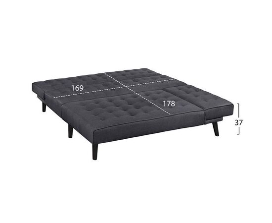 ΚΑΝΑΠΕΣ ΚΡΕΒΑΤΙ ΓΩΝΙΑ ΑΝΑΣΤΡΕΨΙΜΗ ZELDA HM3154.01 ΜΕ ΓΚΡΙ ΥΦΑΣΜΑ 254X163X74Y εκ. - ΚΑΝΑΠΕΔΕΣ-ΣΑΛΟΝΙΑ στο Milonadakis.gr