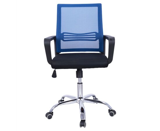 ΚΑΡΕΚΛΑ ΓΡΑΦΕΙΟΥ FALLON HM1148.08 ΣΕ ΜΑΥΡΟ ΧΡΩΜΑ ΜΕ ΜΠΛΕ ΠΛΑΤΗ 60x57x104Υ εκ. - ΚΑΡΕΚΛΕΣ ΓΡΑΦΕΙΟΥ στο Milonadakis.gr