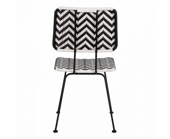 ΚΑΡΕΚΛΑ ΜΕΤΑΛΛΙΚΗ ALLEGRA HM5693 ΜΕ WICKER ΜΑΥΡΟ-ΛΕΥΚΟ 46x56x88Υ εκ. - ΚΑΡΕΚΛΕΣ - ΠΟΛΥΘΡΟΝΕΣ στο Milonadakis.gr