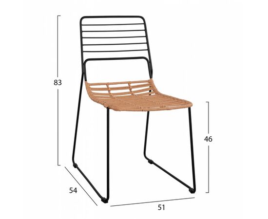 ΚΑΡΕΚΛΑ ΜΕΤΑΛΛΙΚΗ ALLEGRA HM5694 ΜΕ WICKER ΜΠΕΖ 51x54x83Υ εκ. - ΚΑΡΕΚΛΕΣ - ΠΟΛΥΘΡΟΝΕΣ στο Milonadakis.gr