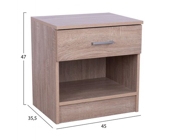 ΚΟΜΟΔΙΝΟ ΜΕ 1 ΣΥΡΤΑΡΙ LANEY SONAMA 45x35,5x47Υ εκ. HM2345.01 - ΚΟΜΟΔΙΝΑ στο Milonadakis.gr