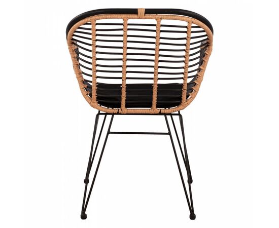 ΠΟΛΥΘΡΟΝΑ ΜΕ ΜΑΞΙΛΑΡΙ ΜΕΤΑΛΛΙΚΗ ALLEGRA HM5663 ΜΕ WICKER ΜΠΕΖ & ΜΑΥΡΟ ΧΡΩΜΑ  58x60x82Υ εκ. - ΚΑΡΕΚΛΕΣ - ΠΟΛΥΘΡΟΝΕΣ στο Milonadakis.gr