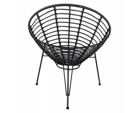 ΠΟΛΥΘΡΟΝΑ ΤΥΠΟΥ ΦΩΛΙΑ ΜΕΤΑΛΛΙΚΗ ALLEGRA HM5458.02 ΜΕ ΜΑΥΡΟ WICKER 73x83x86Υ εκ. - ΚΑΡΕΚΛΕΣ - ΠΟΛΥΘΡΟΝΕΣ στο Milonadakis.gr