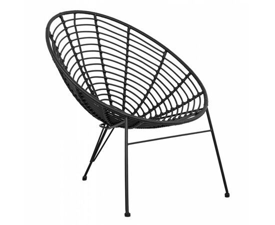 ΠΟΛΥΘΡΟΝΑ ΤΥΠΟΥ ΦΩΛΙΑ ΜΕΤΑΛΛΙΚΗ ALLEGRA HM5458.02 ΜΕ ΜΑΥΡΟ WICKER 73x83x86Υ εκ. - ΚΑΡΕΚΛΕΣ - ΠΟΛΥΘΡΟΝΕΣ στο Milonadakis.gr