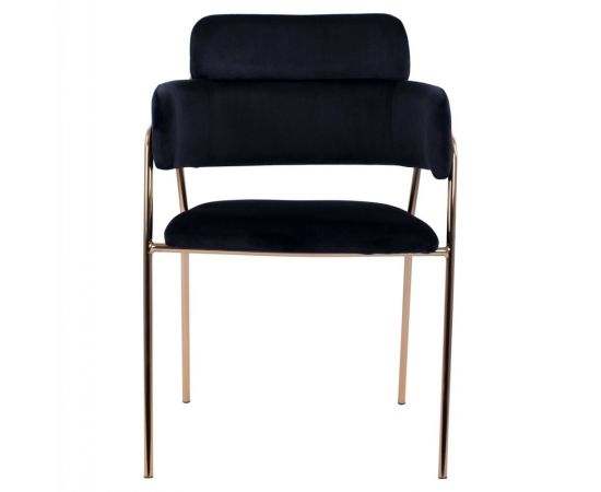 ΠΟΛΥΘΡΟΝΑΚΙ KELSO HM8521.04 ΒΕΛΟΥΔΟ ΜΑΥΡΟ & ΕΠΙΧΡΥΣΟ ΠΟΔΙ 52,5x52x80Υ εκ. - ΚΑΡΕΚΛΕΣ - ΠΟΛΥΘΡΟΝΕΣ ΕΣ. στο Milonadakis.gr
