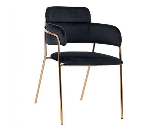 ΠΟΛΥΘΡΟΝΑΚΙ KELSO HM8521.04 ΒΕΛΟΥΔΟ ΜΑΥΡΟ & ΕΠΙΧΡΥΣΟ ΠΟΔΙ 52,5x52x80Υ εκ. - ΚΑΡΕΚΛΕΣ - ΠΟΛΥΘΡΟΝΕΣ ΕΣ. στο Milonadakis.gr