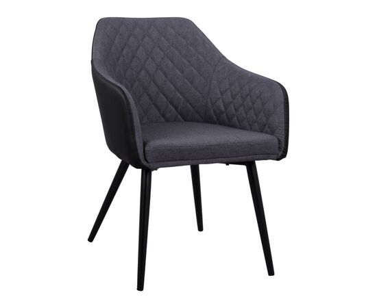 ΠΟΛΥΘΡΟΝΑΚΙ CHARLES HM8522.01 ΜΕ ΥΦΑΣΜΑ ΣΚΟΥΡΟ ΓΚΡΙ PU ΜΑΥΡΟ 57x63x83Υ εκ. - ΚΑΡΕΚΛΕΣ - ΠΟΛΥΘΡΟΝΕΣ ΕΣ. στο Milonadakis.gr