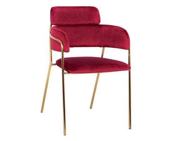 ΠΟΛΥΘΡΟΝΑΚΙ KELSO HM8521.06 ΒΕΛΟΥΔΟ ΜΠΟΡΝΤΩ & ΕΠΙΧΡΥΣΟ ΠΟΔΙ 52,5x52x80Υ εκ. - ΚΑΡΕΚΛΕΣ - ΠΟΛΥΘΡΟΝΕΣ ΕΣ. στο Milonadakis.gr