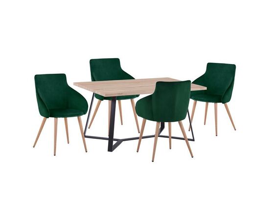 ΣΕΤ ΤΡΑΠΕΖΑΡΙΑΣ HM11182 5ΤΜΧ ΤΡΑΠΕΖΙ ALDWIN MDF & ΚΑΡΕΚΛΕΣ IVY ΚΥΠΑΡΙΣΣΙ ΒΕΛΟΥΔΟ - ΤΡΑΠΕΖΑΡΙΕΣ στο Milonadakis.gr