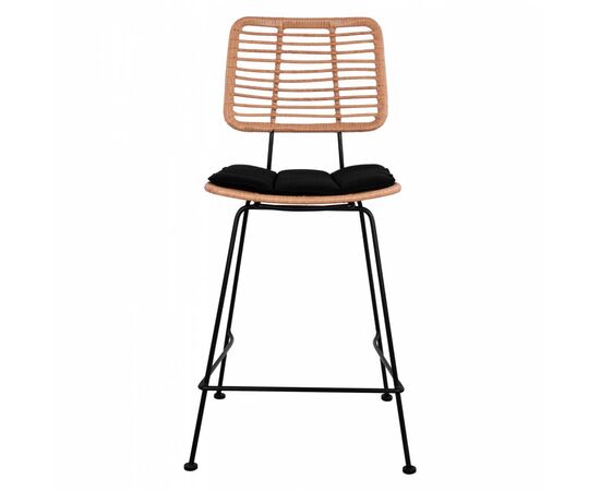 ΣΚΑΜΠΟ ΜΕΣΑΙΟΥ ΥΨΟΥΣ ALLEGRA HM5644 ΜΕΤΑΛΛΙΚΟ ΜΕ WICKER ΣΕ ΜΠΕΖ ΑΠΟΧΡΩΣΗ 55x56x107 εκ. - ΣΚΑΜΠΩ στο Milonadakis.gr
