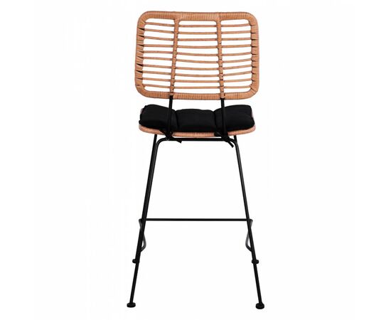 ΣΚΑΜΠΟ ΜΕΣΑΙΟΥ ΥΨΟΥΣ ALLEGRA HM5644 ΜΕΤΑΛΛΙΚΟ ΜΕ WICKER ΣΕ ΜΠΕΖ ΑΠΟΧΡΩΣΗ 55x56x107 εκ. - ΣΚΑΜΠΩ στο Milonadakis.gr