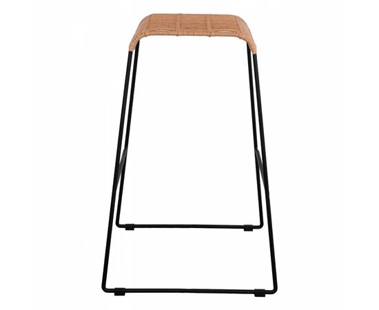 ΣΚΑΜΠΟ ΜΕΤΑΛΛΙΚΟ ALLEGRA HM5641 ΜΕ WICKER ΣΕ ΜΠΕΖ ΑΠΟΧΡΩΣΗ 49x50x76 εκ. - ΣΚΑΜΠΩ στο Milonadakis.gr