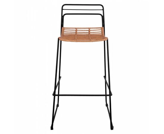 ΣΚΑΜΠΟ ΜΕΤΑΛΛΙΚΟ ALLEGRA HM5642 ΜΕ WICKER ΣΕ ΜΠΕΖ ΑΠΟΧΡΩΣΗ 48x53x100 εκ. - ΣΚΑΜΠΩ στο Milonadakis.gr