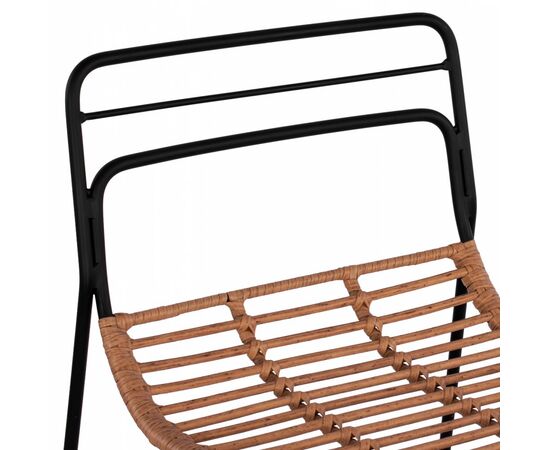 ΣΚΑΜΠΟ ΜΕΤΑΛΛΙΚΟ ALLEGRA HM5642 ΜΕ WICKER ΣΕ ΜΠΕΖ ΑΠΟΧΡΩΣΗ 48x53x100 εκ. - ΣΚΑΜΠΩ στο Milonadakis.gr