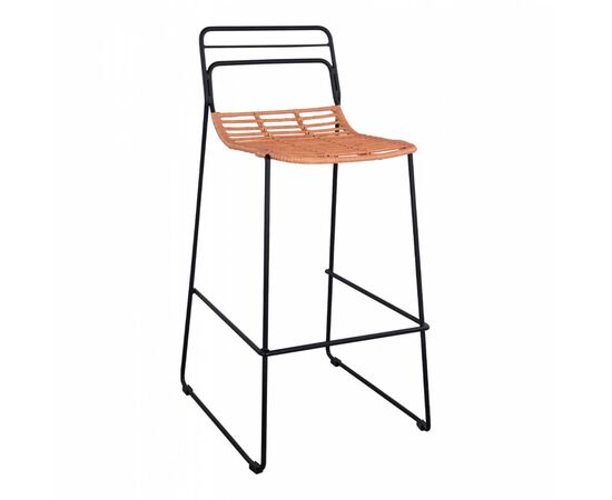 ΣΚΑΜΠΟ ΜΕΤΑΛΛΙΚΟ ALLEGRA HM5642 ΜΕ WICKER ΣΕ ΜΠΕΖ ΑΠΟΧΡΩΣΗ 48x53x100 εκ. - ΣΚΑΜΠΩ στο Milonadakis.gr