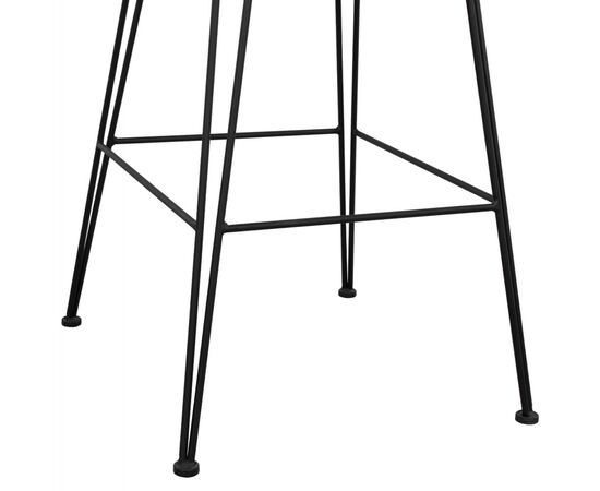 ΣΚΑΜΠΟ ΜΕΤΑΛΛΙΚΟ ALLEGRA HM5690 ΜΕ WICKER ΜΑΥΡΟ-ΜΠΕΖ 55x60x109Υ εκ. - ΣΚΑΜΠΩ στο Milonadakis.gr