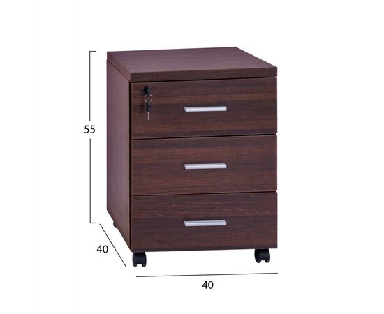 ΣΥΡΤΑΡΙΕΡΑ ΓΡΑΦΕΙΟΥ VANCE ΕΠΑΓΓΕΛΜΑΤΙΚΗ WENGE HM2048.12 40X40X55Υ εκ. - ΣΥΡΤΑΡΙΕΡΕΣ στο Milonadakis.gr