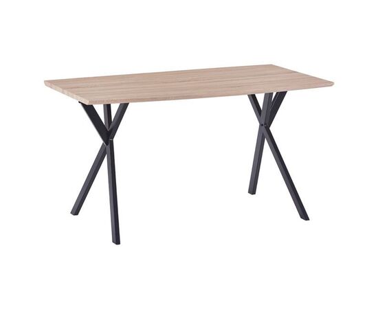 ΤΡΑΠΕΖΙ ALARICK HM8550.01 ΜΕ MDF ΕΠΙΦΑΝΕΙΑ SONAMA & ΜΕΤΑΛΛΙΚΑ ΠΟΔΙΑ 140X80X75Υ εκ. - ΤΡΑΠΕΖΙΑ ΚΟΥΖΙΝΑΣ στο Milonadakis.gr