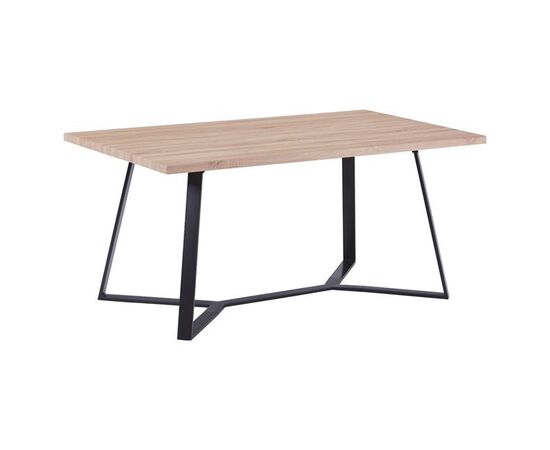 ΤΡΑΠΕΖΙ ALDWIN ΜΕ MDF ΕΠΙΦΑΝΕΙΑ SONAMA & ΜΕΤΑΛΛΙΚΑ ΠΟΔΙΑ HM8551.01 160X90X75Υ εκ. - ΤΡΑΠΕΖΙΑ ΚΟΥΖΙΝΑΣ στο Milonadakis.gr