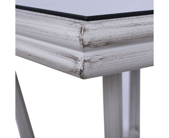 ΤΡΑΠΕΖΙ ΑΛΟΥΜΙΝΙΟΥ HARLOW 70X70X76 BAMBOO LOOK HM5568.01 ΛΕΥΚΗ ΠΑΤΙΝΑ ΜΕ ΓΥΑΛΙ - ΤΡΑΠΕΖΙΑ ΕΞ. ΧΩΡΟΥ στο Milonadakis.gr