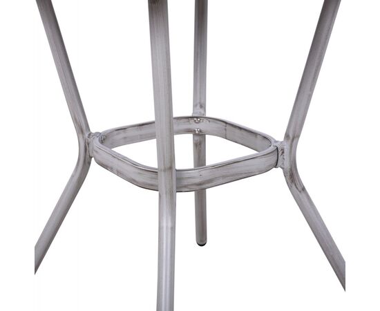 ΤΡΑΠΕΖΙ ΑΛΟΥΜΙΝΙΟΥ HARLOW 70X70X76 BAMBOO LOOK HM5568.01 ΛΕΥΚΗ ΠΑΤΙΝΑ ΜΕ ΓΥΑΛΙ - ΤΡΑΠΕΖΙΑ ΕΞ. ΧΩΡΟΥ στο Milonadakis.gr