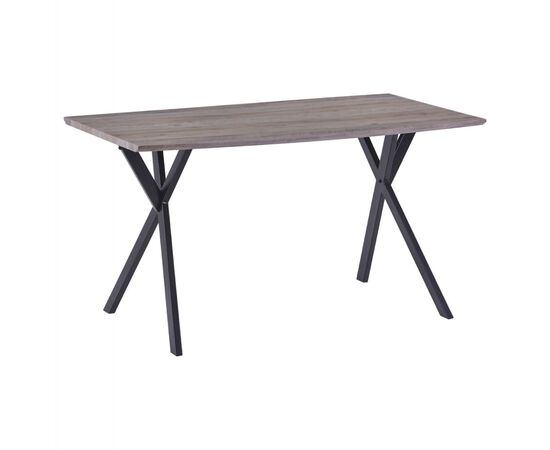 ΤΡΑΠΕΖΙ ALARICK ΜΕ MDF ΕΠΙΦΑΝΕΙΑ OLD BEECH & ΜΕΤΑΛΛΙΚΑ ΠΟΔΙΑ HM8550.02 140X80X75Υεκ. - ΤΡΑΠΕΖΙΑ ΚΟΥΖΙΝΑΣ στο Milonadakis.gr