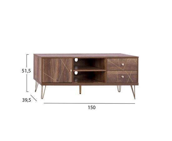 ΕΠΙΠΛΟ TV KAITLYN HM8652 ΚΑΡΥΔΙ ΜΕ ΧΡΥΣΟ 150x39,5x51,5Y εκ. - KAITLYN στο Milonadakis.gr