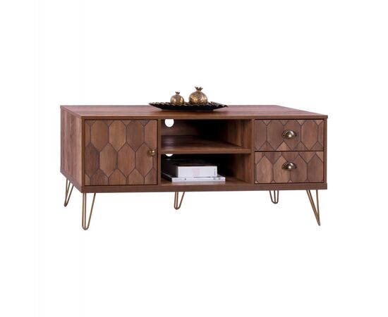 ΕΠΙΠΛΟ TV PHILIPPA HM8674 ΣΕ ΚΑΡΥΔΙ ΑΠΟΧΡΩΣΗ ΜΕ ΧΡΥΣΟ 130x39,5x51Y εκ. - PHILIPPA στο Milonadakis.gr