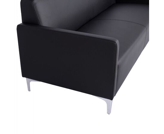 ΚΑΝΑΠΕΣ 3ΘΕΣΙΟΣ NELLIE HM3159.31 ΜΕ ΜΑΥΡΟ PU 163x71x71Υ εκ. - ΚΑΝΑΠΕΔΕΣ-ΣΑΛΟΝΙΑ στο Milonadakis.gr