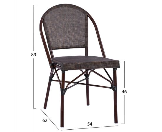 ΚΑΡΕΚΛΑ PRETORIA ΜΕΤΑΛΛΙΚΗ BAMBOO LOOK ΚΑΦΕ HM5718 54x62x89 εκ. - ΚΑΡΕΚΛΕΣ - ΠΟΛΥΘΡΟΝΕΣ στο Milonadakis.gr