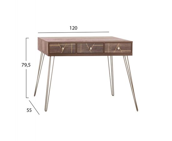 ΚΟΝΣΟΛΑ KAITLYN HM8653 ΚΑΡΥΔΙ ΜΕ ΧΡΥΣΟ 120x55x79,5Y εκ. - KAITLYN στο Milonadakis.gr