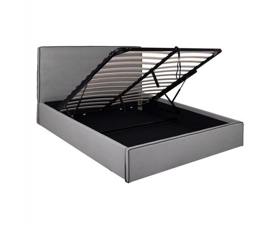 ΚΡΕΒΑΤΙ ALLIE HM584.01 160x200 εκ. ΜΕ ΑΠΟΘΗΚΕΥΤΙΚΟ ΧΩΡΟ ΓΚΡΙ ΥΦΑΣΜΑ - ΚΡΕΒΑΤΙΑ στο Milonadakis.gr