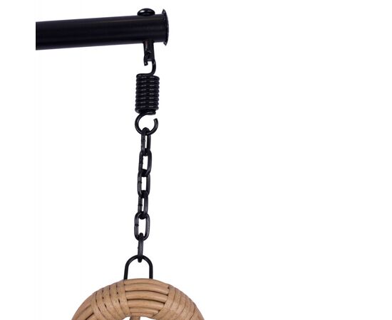 ΚΡΕΜΑΣΤΗ ΦΩΛΙΑ LUCIA HM5676.04 ΜΠΕΖ WICKER & ΜΑΥΡΟ ΜΕΤΑΛΛΟ Φ95Χ195Υεκ. - ΚΟΥΝΙΕΣ - ΦΩΛΙΕΣ στο Milonadakis.gr
