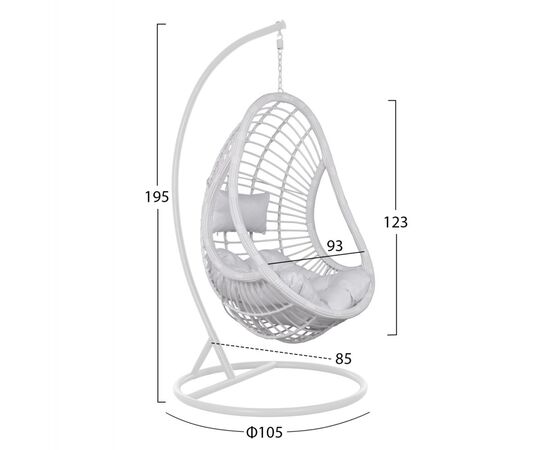 ΚΡΕΜΑΣΤΗ ΠΟΛΥΘΡΟΝΑ ΦΩΛΙΑ CALLIE HM5541.03 ΜΕ ΛΕΥΚΟ WICKER & ΜΑΞΙΛΑΡΙΑ Φ105Χ195Υ εκ. - ΚΟΥΝΙΕΣ - ΦΩΛΙΕΣ στο Milonadakis.gr