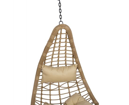 ΚΡΕΜΑΣΤΗ ΦΩΛΙΑ LUCIA HM5676.01 ΜΕ WICKER&ΜΑΞΙΛΑΡΙΑ ΜΠΕΖ-ΜΑΥΡΟ ΜΕΤΑΛΛΟ Φ95Χ195Υεκ. - ΚΟΥΝΙΕΣ - ΦΩΛΙΕΣ στο Milonadakis.gr