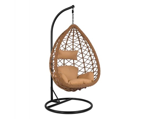 ΚΡΕΜΑΣΤΗ ΠΟΛΥΘΡΟΝΑ ΦΩΛΙΑ CATALINA HM5677.01 ΜΕ ΜΠΕΖ WICKER & ΜΑΞΙΛΑΡΙΑ Φ95Χ195Υ εκ. - ΚΟΥΝΙΕΣ - ΦΩΛΙΕΣ στο Milonadakis.gr