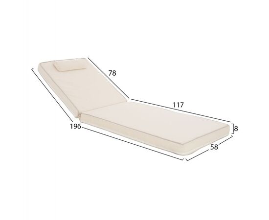 ΜΑΞΙΛΑΡΙ ΞΑΠΛΩΣΤΡΑΣ TEXTILENE 600gr SIFNOS ΜΠΕΖ HM11236.60T 196(117+1+78)x58x9εκ. - ΜΑΞΙΛΑΡΙΑ στο Milonadakis.gr