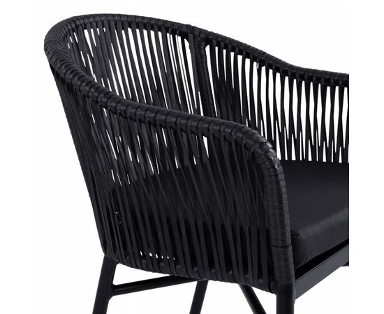ΠΟΛΥΘΡΟΝΑ ΑΛΟΥΜΙΝΙΟΥ RAFAEL HM5698.02 ΜΑΥΡΗ & ΜΕ ΜΑΥΡΟ WICKER 57x58x77Υ εκ. - ΚΑΡΕΚΛΕΣ - ΠΟΛΥΘΡΟΝΕΣ στο Milonadakis.gr