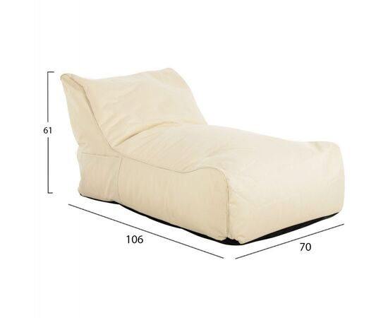 ΠΟΥΦ BLOOM ΑΔΙΑΒΡΟΧΟ HM5111.11 ΜΠΕΖ 106x70x61Υ εκ. - ΠΟΥΦ στο Milonadakis.gr