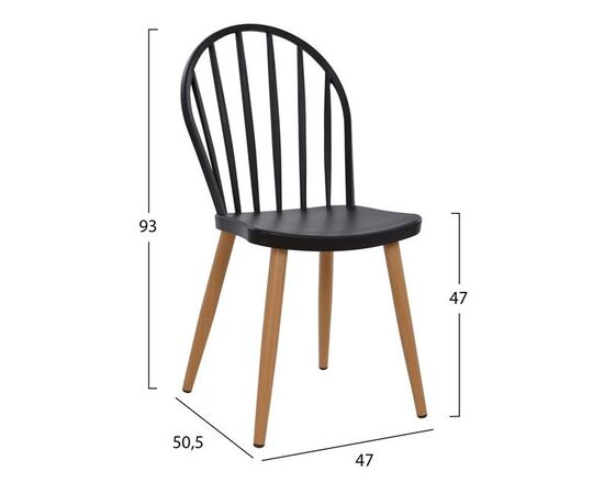 ΣΕΤ 5ΤΜΧ ΤΡΑΠΕΖΙ 110x70x76 cm SONAMA & ΚΑΡΕΚΛΕΣ ΠΟΛΥΠΡΟΠΥΛΕΝΙΟΥ ΜΑΥΡΕΣ ΜΕΤΑΛΛΙΚΑ ΠΟΔΙΑ HM11016 - ΤΡΑΠΕΖΑΡΙΕΣ στο Milonadakis.gr