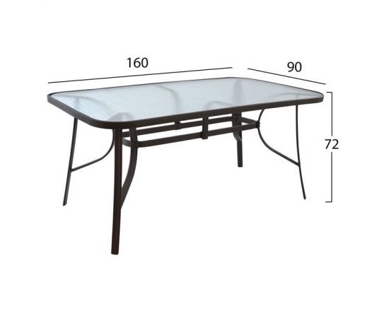 ΣΕΤ 7ΤΜΧ ΤΡΑΠΕΖΙ ΜΕΤΑΛΛΙΚΟ ΚΑΦΕ 160X90 ΜΕ 6 ΠΟΛΥΘΡΟΝΕΣ ΚΑΦΕ-ΜΟΚΑ WICKER HM10587.02 - ΣΕΤ ΤΡΑΠΕΖΑΡΙΕΣ στο Milonadakis.gr