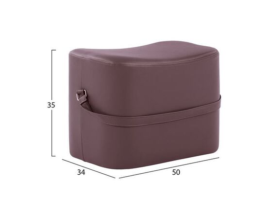 ΣΚΑΜΠΟ BEATE ΜΕ PU ΣΕ ΜΩΒ ΑΠΟΧΡΩΣΗ HM8630.16 50x34x35Y εκ. - ΠΟΥΦ - ΣΚΑΜΠΟ - ΜΠΑΟΥΛΟ στο Milonadakis.gr