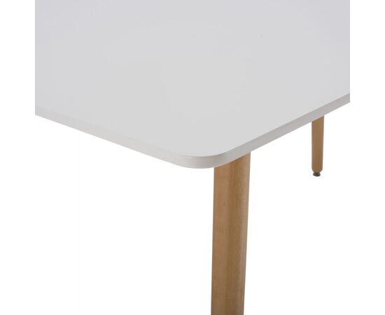ΤΡΑΠΕΖΙ HM8697.01 MINIMAL, ΛΕΥΚΟ MDF, ΞΥΛΙΝΑ ΠΟΔΙΑ ΟΞΙΑ,160Χ90X74,5Υ εκ - ΤΡΑΠΕΖΙΑ ΚΟΥΖΙΝΑΣ στο Milonadakis.gr